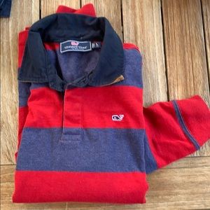Vineyard vines multi colored rugby shirt